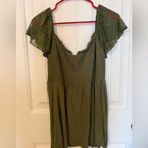 Torrid Smocked Neck Top